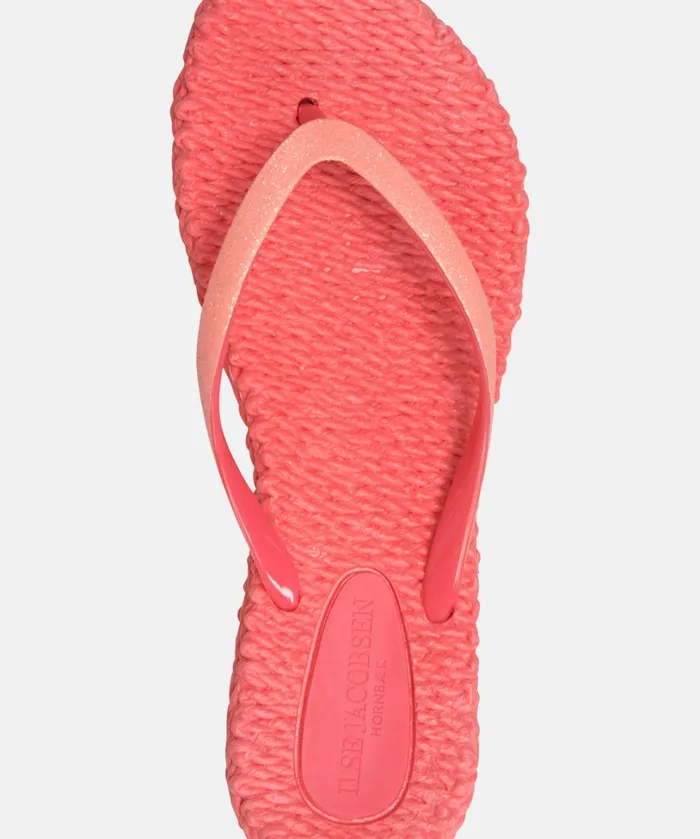 Flip Flop With Glitter 8211 Indian Red Shoes Ilse Jacobsen Flip Flops