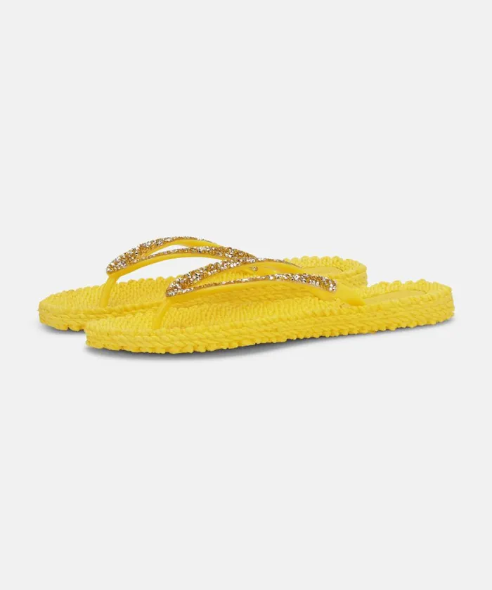 Flip Flop With Glitter 8211 Yellow Shoes Ilse Jacobsen Flip Flops