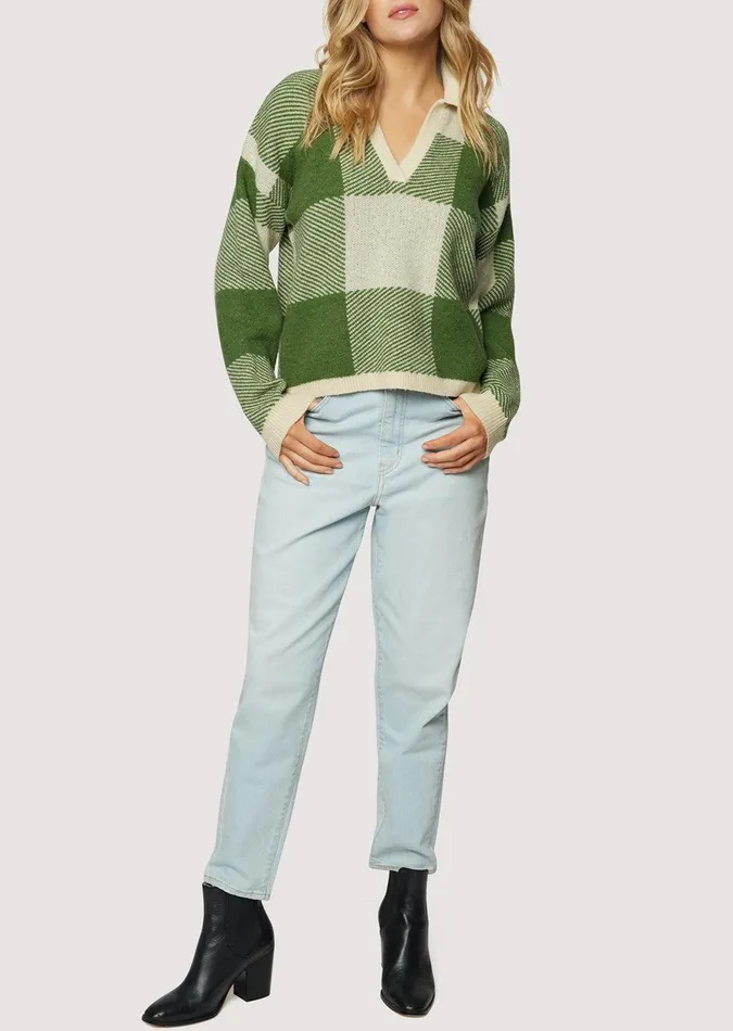 Forest School Long Sleeve Top Forestgingham Women Lost Wander Tops