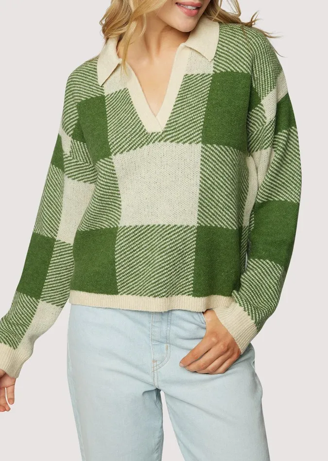 Forest School Long Sleeve Top Forestgingham Women Lost Wander Tops