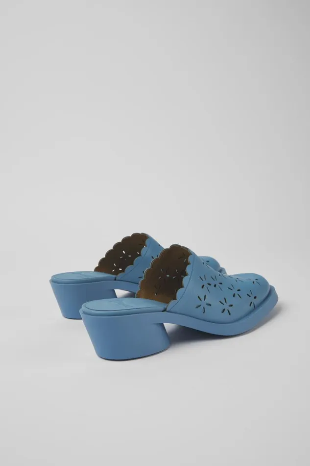 Formal Shoes Women Camper Bonnie Blue Leather Mules Formal Shoes Women Camper Bonnie Blue Leather Mules