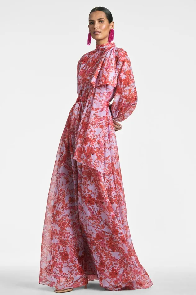 Formal Women Sachin and Babi Cinzia Gown 8211 Amaranthus Spray