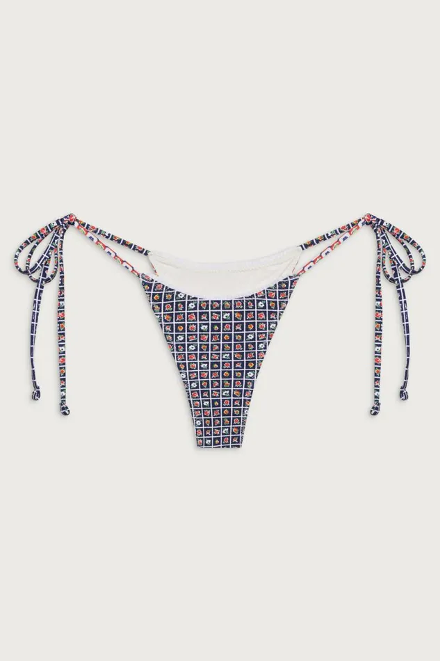 Frankies Bikinis Bikinis Women Divine Tie Side Skimpy Bikini Bottom Farmhouse Florals