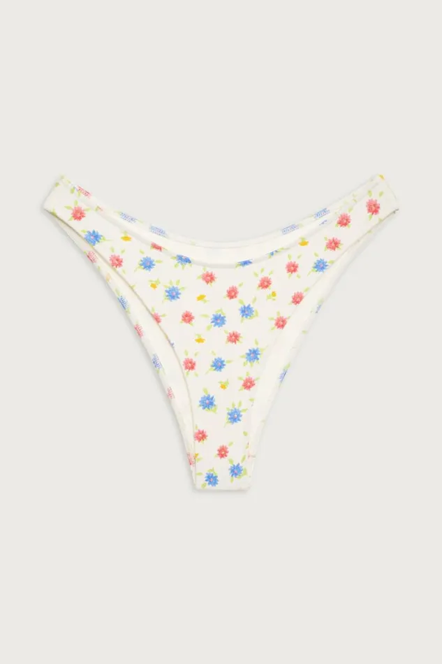 Frankies Bikinis Bikinis Women Dove Floral Classic Bikini Bottom Water Blossom
