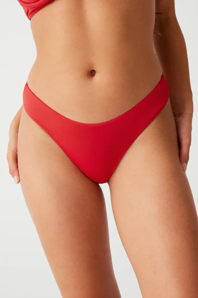 Frankies Bikinis Bikinis Women Katarina Cheeky Bikini Bottom True Red