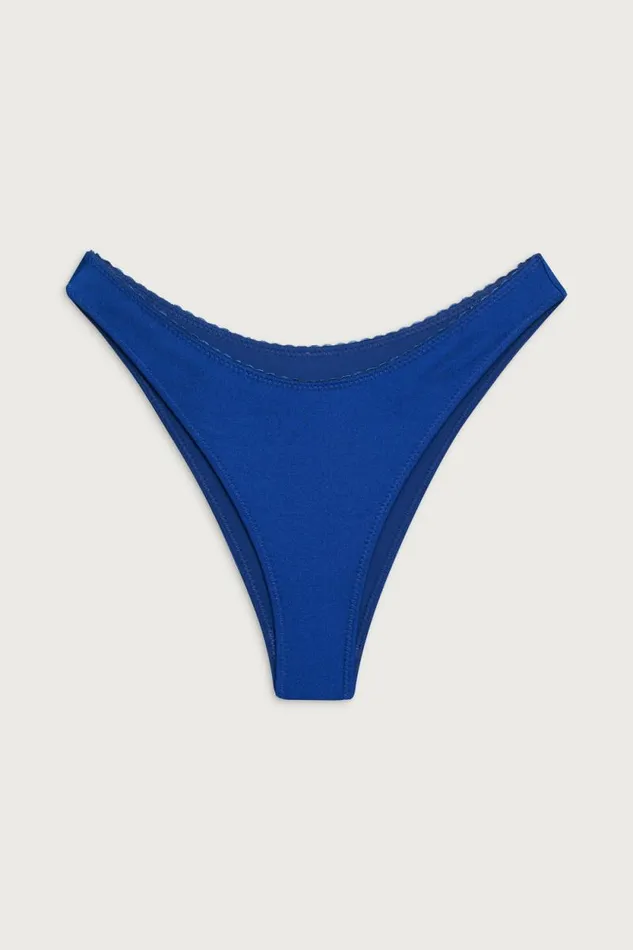 Frankies Bikinis Bikinis Women X DJERF AVENUE Dove Classic Bikini Bottom Deep Blue