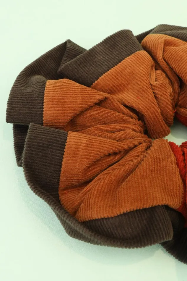 Frill Scrunchie Patchwork Shop LF Markey Headwear