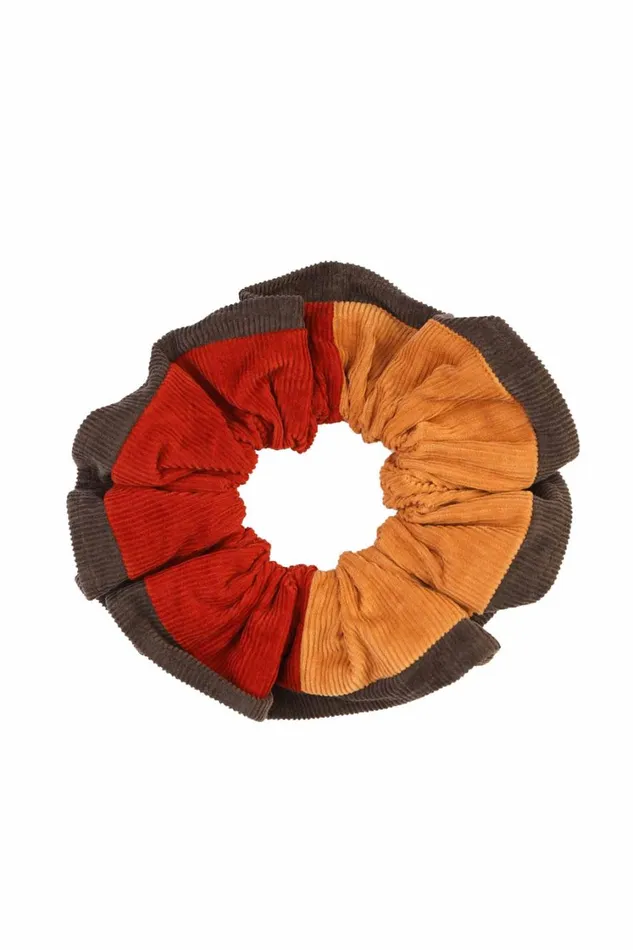 Frill Scrunchie Patchwork Shop LF Markey Headwear