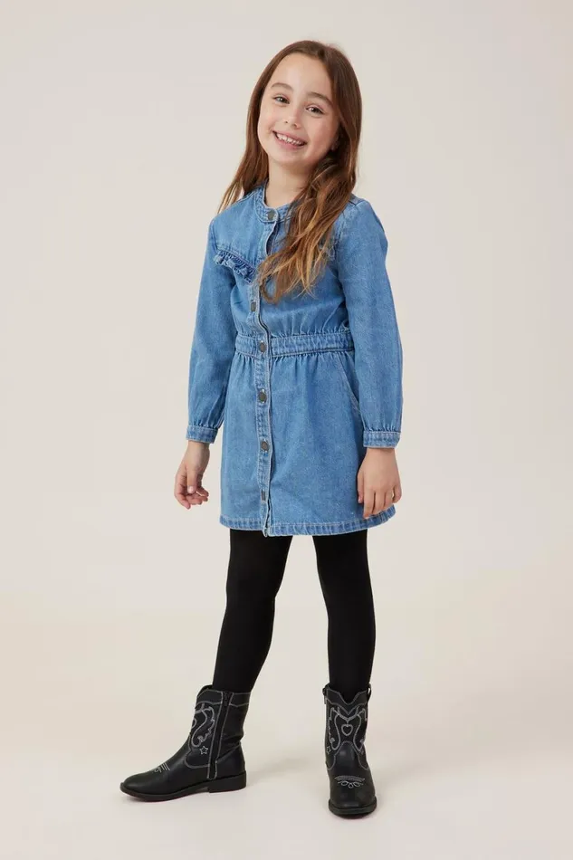 Girls 214 Dresses Cotton On Maria Denim Dress Weekend Wash