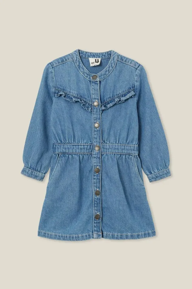 Girls 214 Dresses Cotton On Maria Denim Dress Weekend Wash