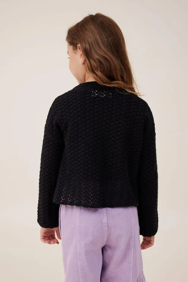 Girls 214 Jackets and Sweaters Cotton On Ruby Knit Jumper Black