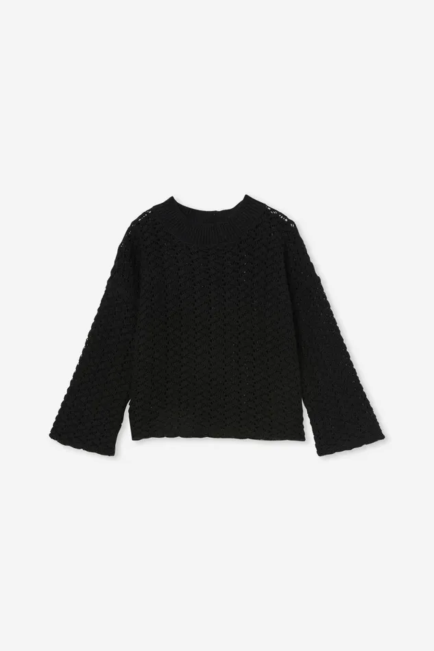 Girls 214 Jackets and Sweaters Cotton On Ruby Knit Jumper Black