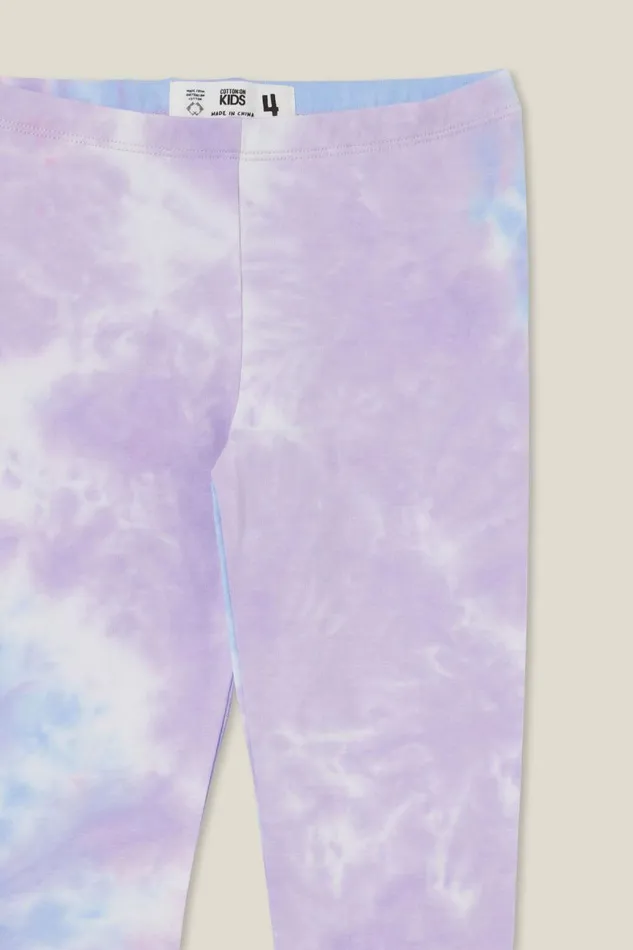 Girls 214 Leggings Pants and Jeans Cotton On Huggie Tights Lilac Droptie Dye