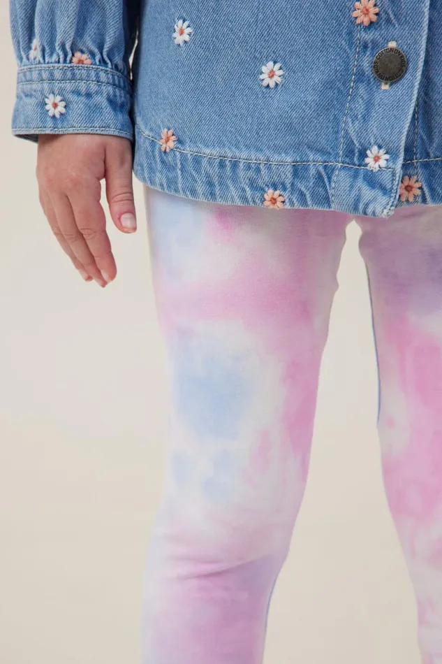 Girls 214 Leggings Pants and Jeans Cotton On Huggie Tights Lilac Droptie Dye