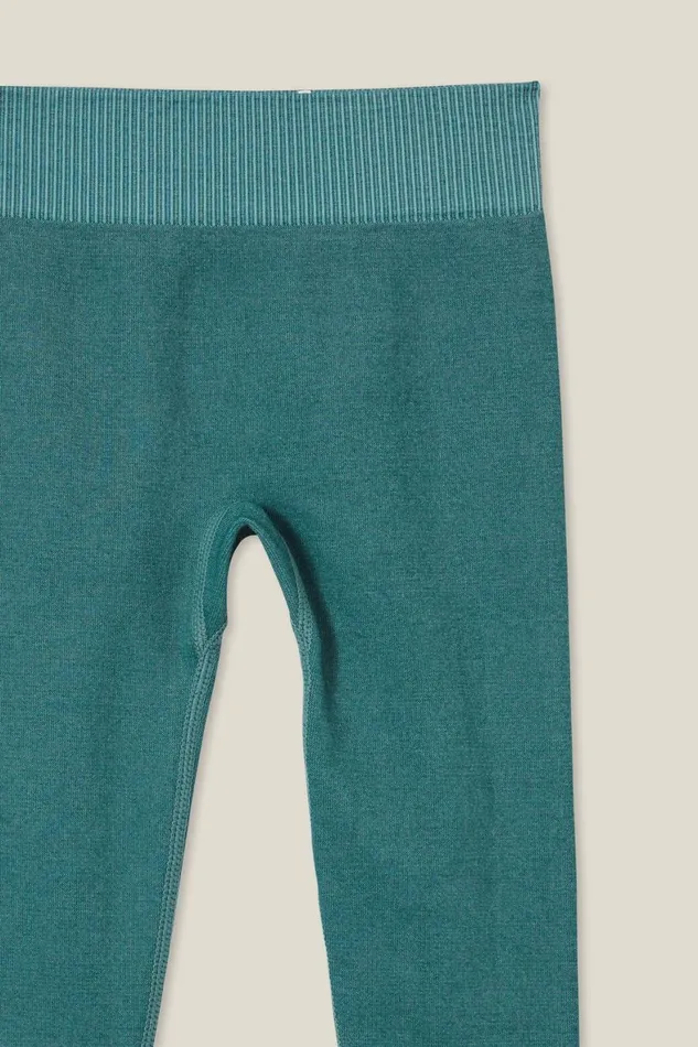 Girls 214 Leggings Pants and Jeans Cotton On Imogen Seamfree Legging Turtle Green Wash