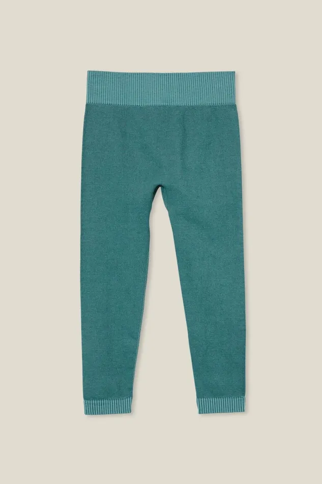 Girls 214 Leggings Pants and Jeans Cotton On Imogen Seamfree Legging Turtle Green Wash