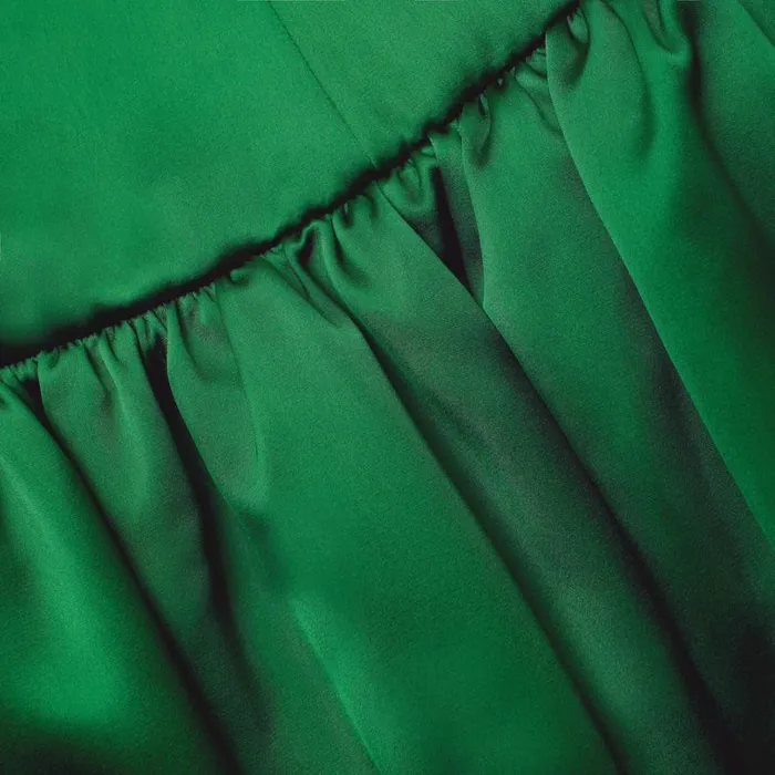 Green Satin Bandeau Maxi Dress Women Self Portrait Dresses Green Satin Bandeau Maxi Dress Women Self Portrait Dresses