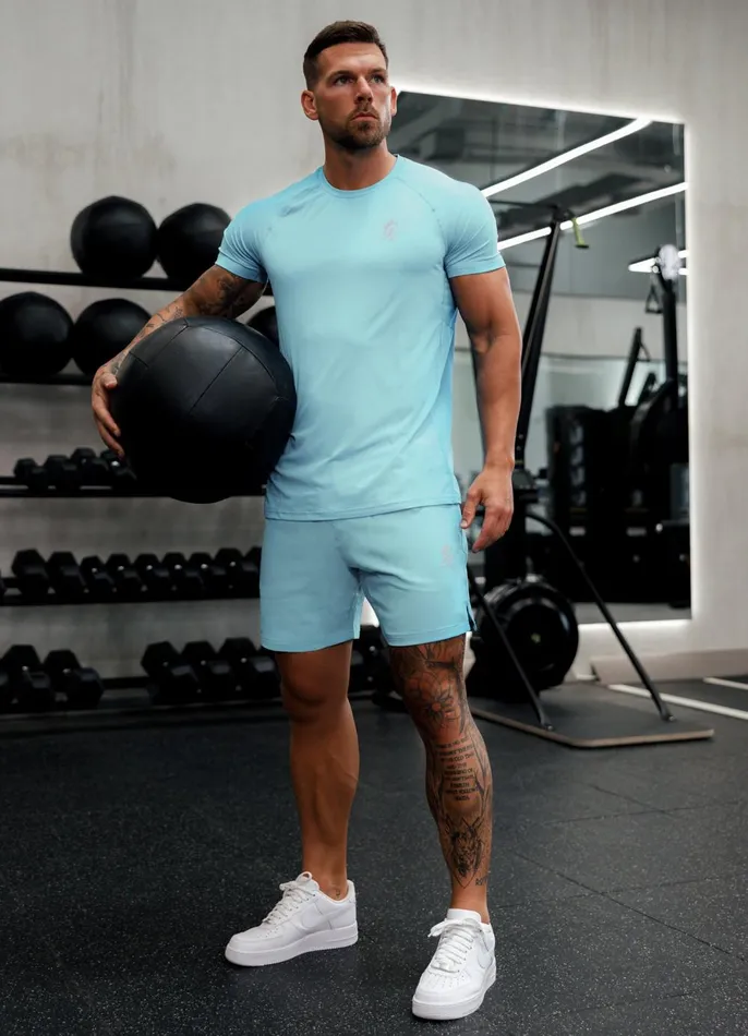 Gym King Gymwear Men Energy Short 8211 6039039 8211 Aqua Sky