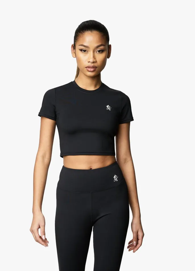Gym King Gymwear Women 365 Cap Sleeve Tee 8211 Black