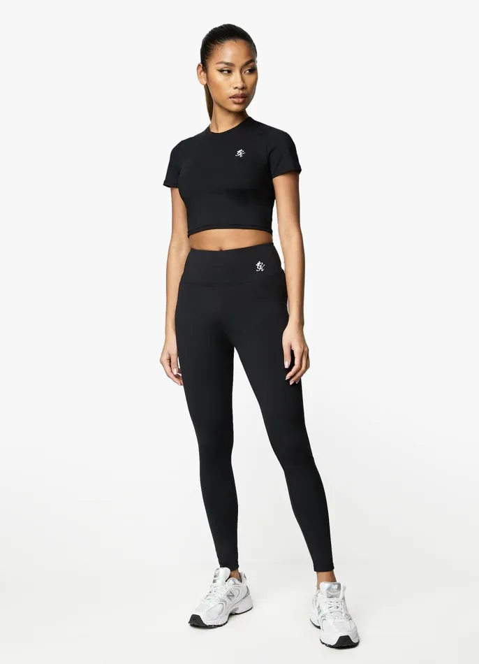 Gym King Gymwear Women 365 Cap Sleeve Tee 8211 Black