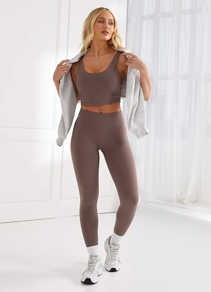 Gym King Gymwear Women Peach Luxe Legging 8211 Praline Luxe