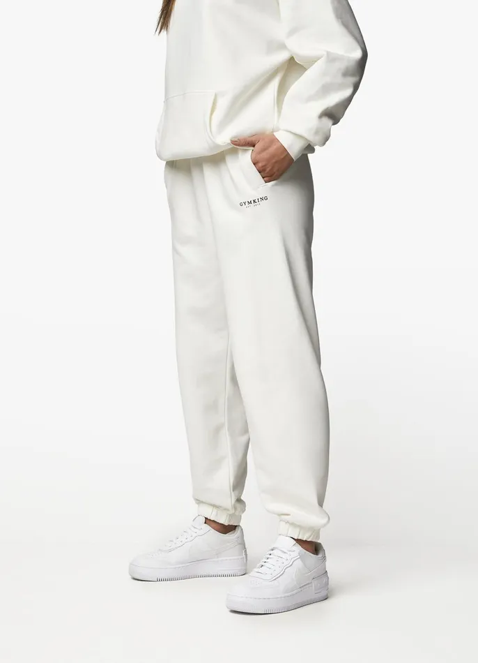 Gym King Joggers Women Established Relaxed Fit Jogger 8211 Cream