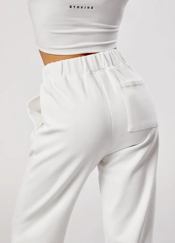 Gym King Joggers Women GKW Seam Detail Jogger 8211 Cream