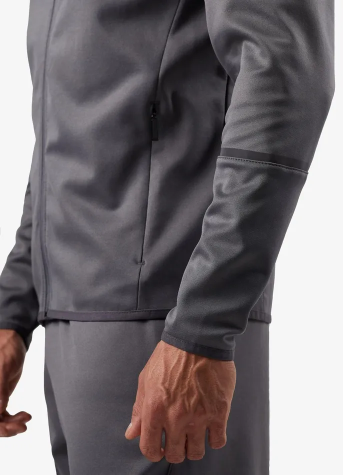 Gym King Outerwear Men Alpha Poly Bomber Jacket 8211 Graphite