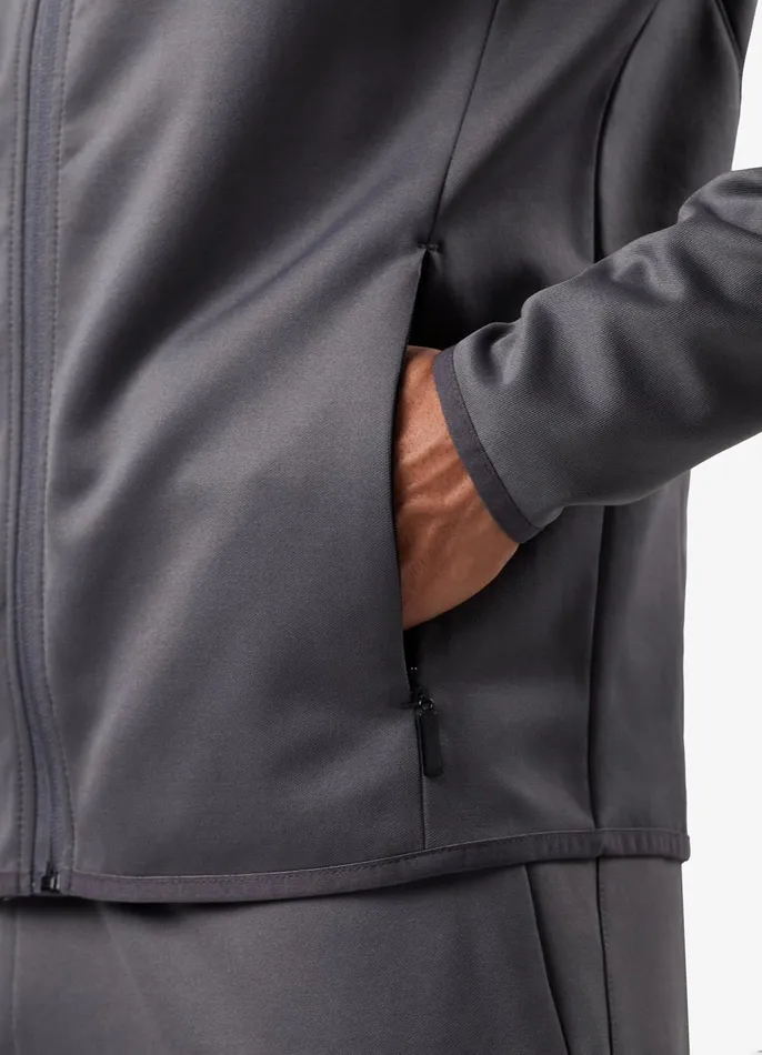 Gym King Outerwear Men Alpha Poly Bomber Jacket 8211 Graphite