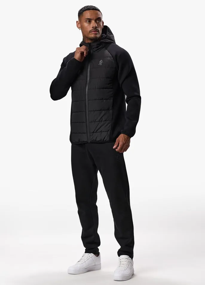 Gym King Outerwear Men Hybrid Jacket 8211 Black