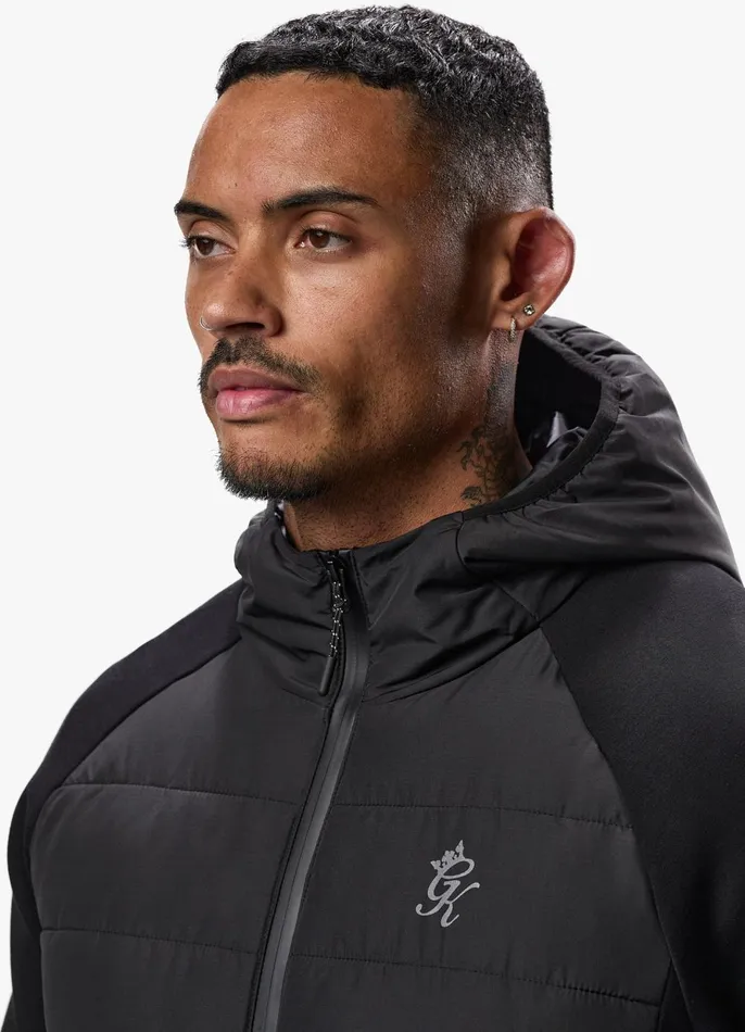 Gym King Outerwear Men Hybrid Jacket 8211 Black
