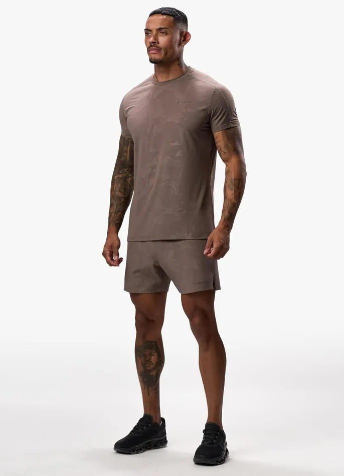 Gym King Shorts Men Debossed Camo Short 8211 Iron