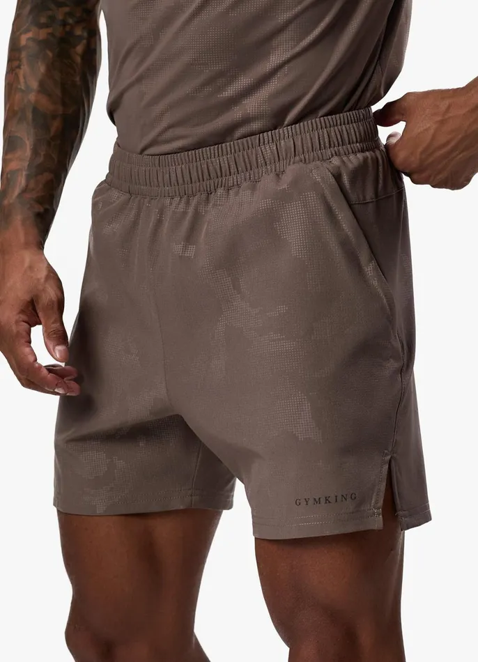 Gym King Shorts Men Debossed Camo Short 8211 Iron