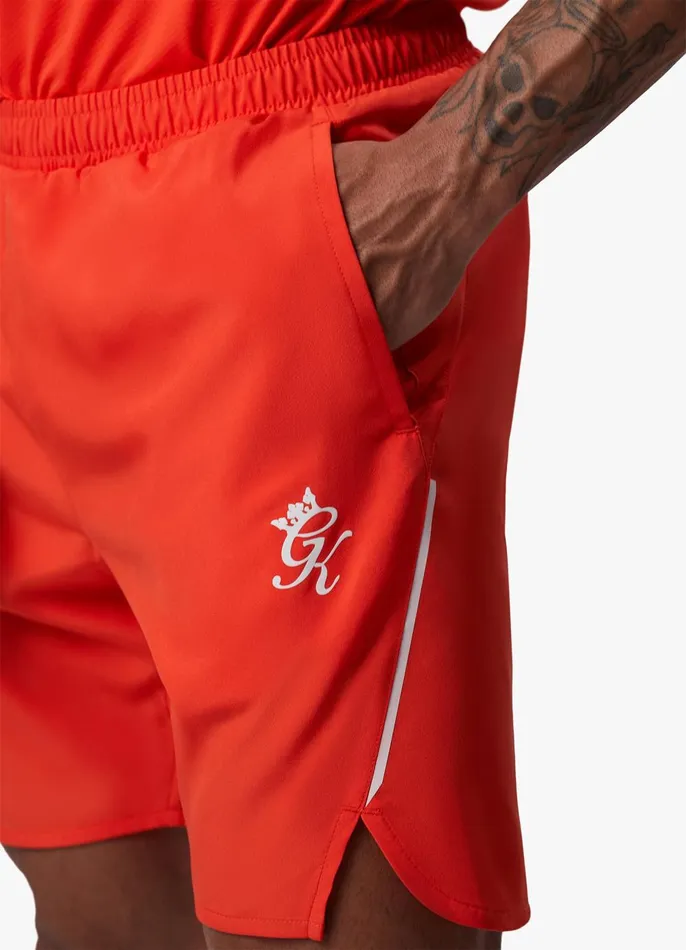 Gym King Shorts Men Flex 6034 Short 8211 Chilli RedWhite
