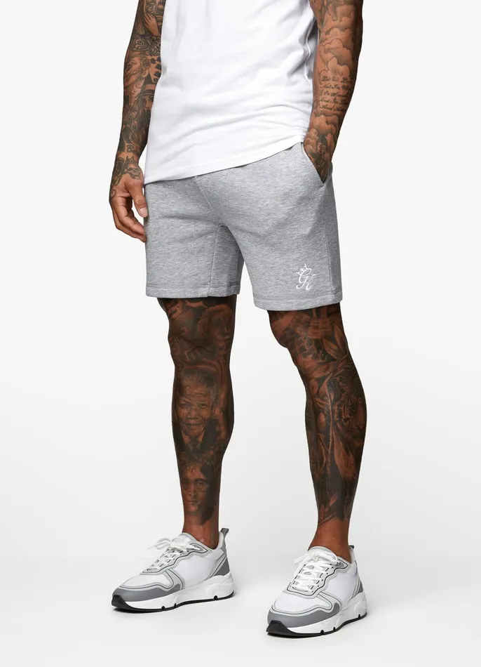 Gym King Shorts Men Fundamental Fleece Short 8211 Grey Marl