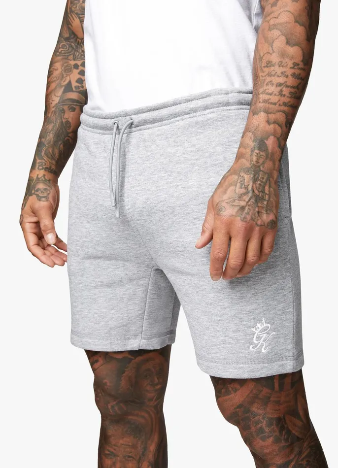 Gym King Shorts Men Fundamental Fleece Short 8211 Grey Marl