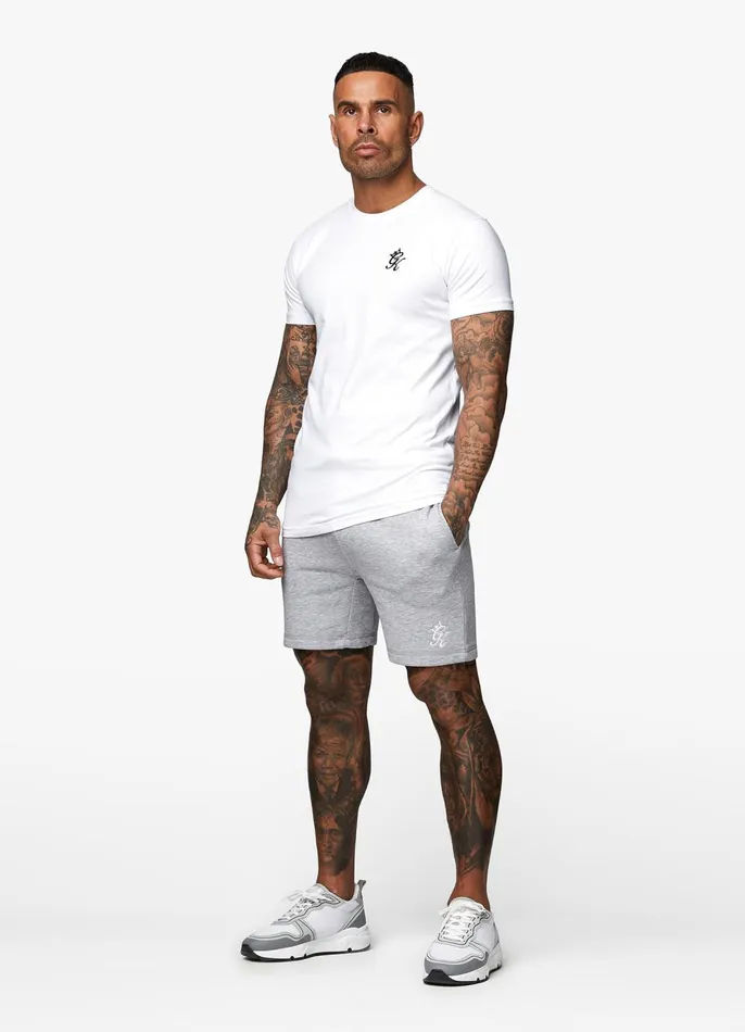 Gym King Shorts Men Fundamental Fleece Short 8211 Grey Marl