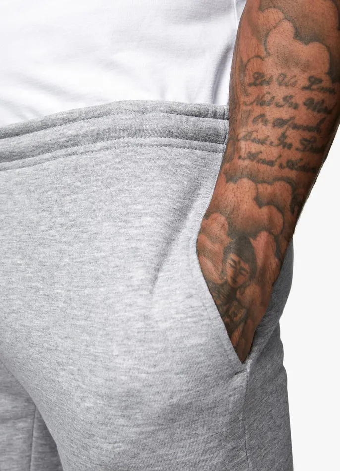Gym King Shorts Men Fundamental Fleece Short 8211 Grey Marl