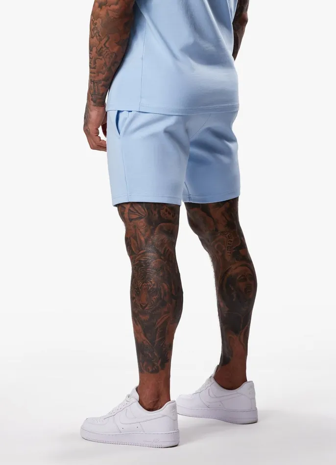 Gym King Shorts Men Split Linear Short 8211 Soft Blue