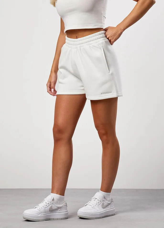 Gym King Shorts Women 365 Fleece Shorts 8211 Cream