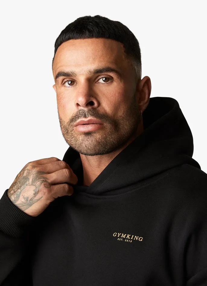 Gym King Sweatshirts and Hoodies Men Established Hood 8211 BlackGold