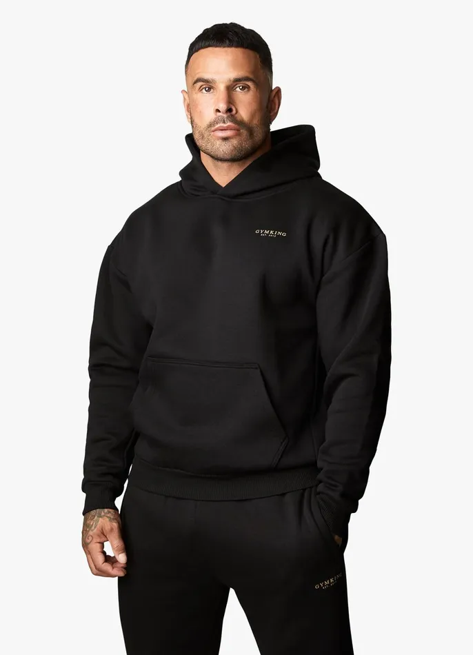 Gym King Sweatshirts and Hoodies Men Established Hood 8211 BlackGold