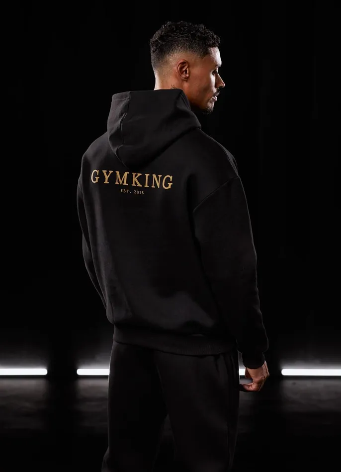 Gym King Sweatshirts and Hoodies Men Established Hood 8211 BlackGold