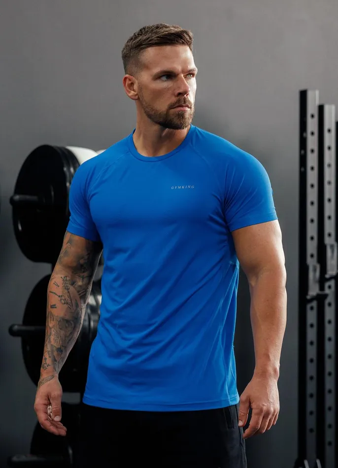 Gym King TShirts Men Energy Linear Tee 8211 Royal Blue