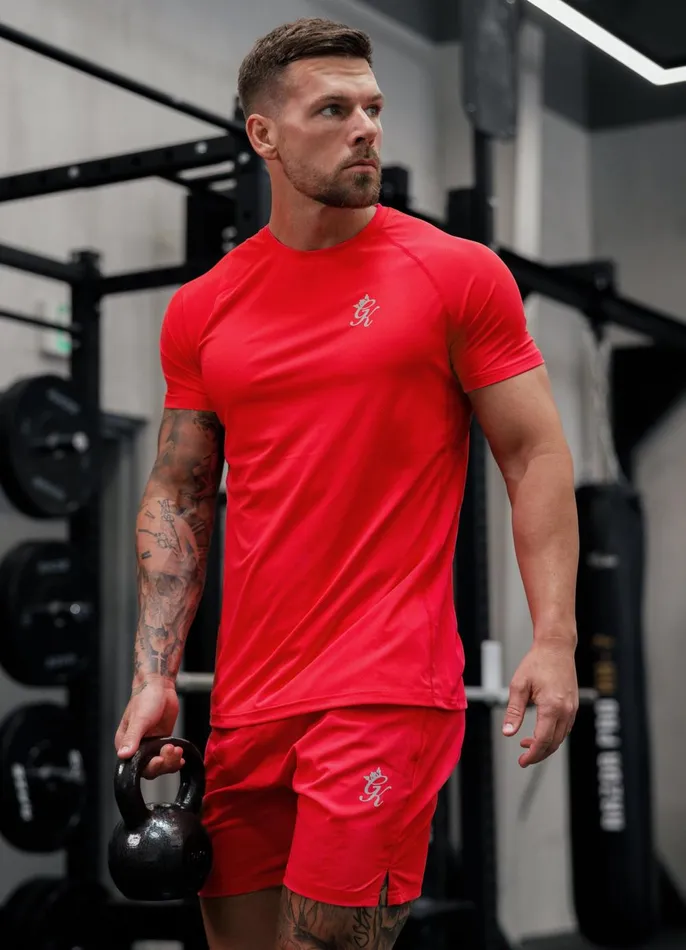 Gym King TShirts Men Energy Tee 8211 Hot Red