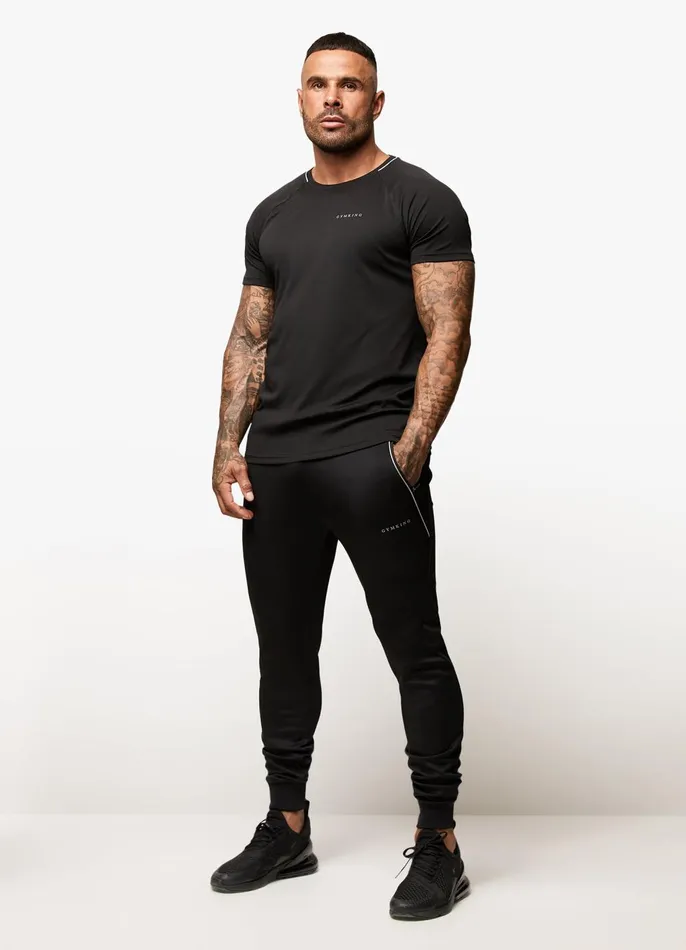 Gym King Tracksuit Bottoms Men Eclipse Poly Jogger 8211 Black