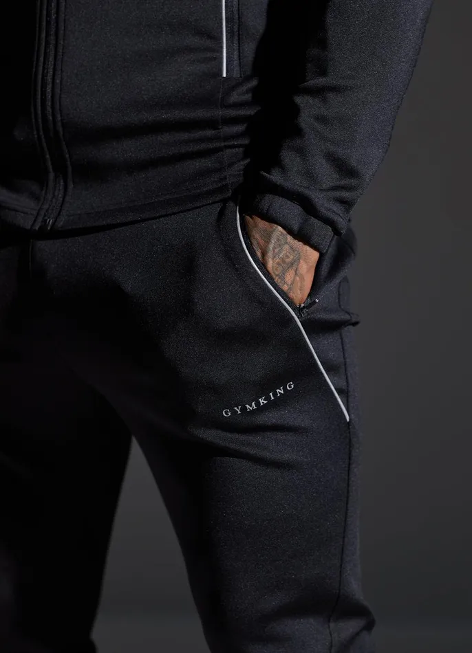 Gym King Tracksuit Bottoms Men Eclipse Poly Jogger 8211 Black