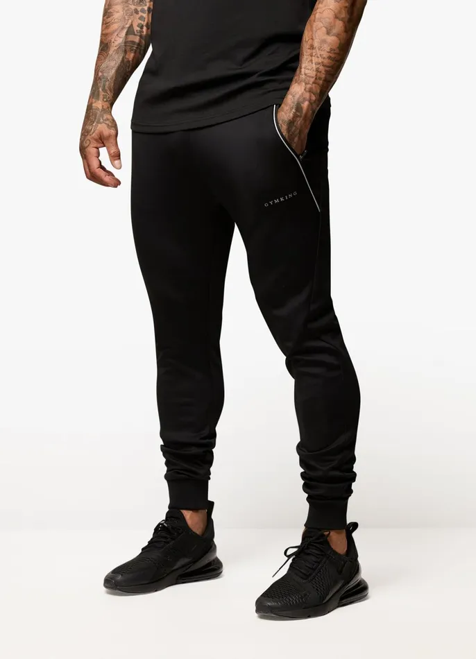 Gym King Tracksuit Bottoms Men Eclipse Poly Jogger 8211 Black