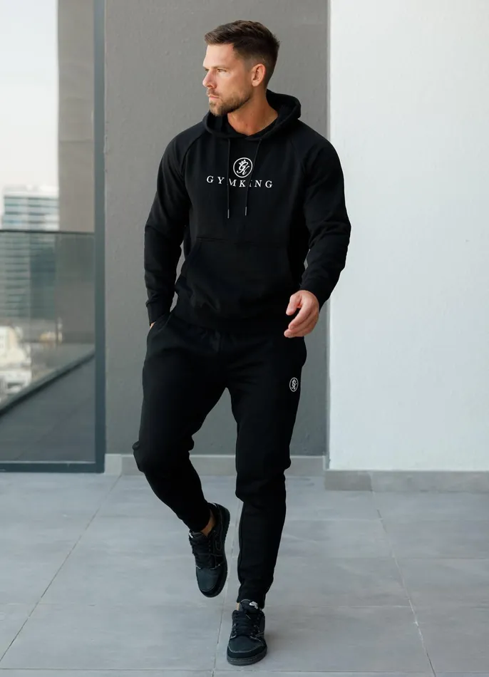 Gym King Tracksuit Bottoms Men Pro Logo Jogger 8211 Black