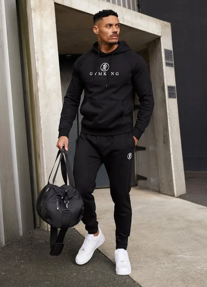 Gym King Tracksuit Bottoms Men Pro Logo Jogger 8211 Black